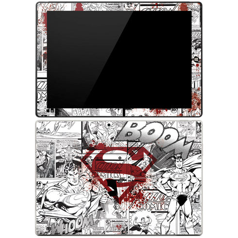 DC Comics Superman Comic Pattern Logo in Red Surface Pro 3 Skin